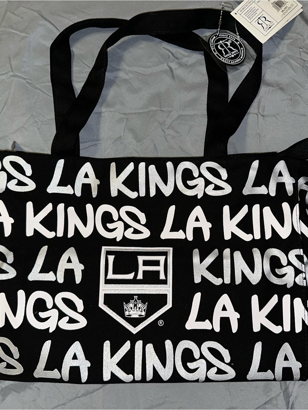 LA Kings Black & White Logo Tote Bag